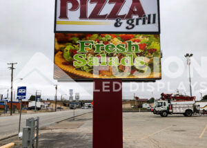 10mm LED Display at Biggs Pizza of Sweetwater Texas