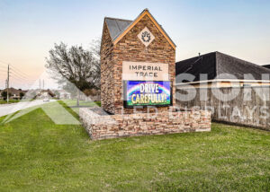 10mm LED Display at Imperial Trace HOA of Houston Texas