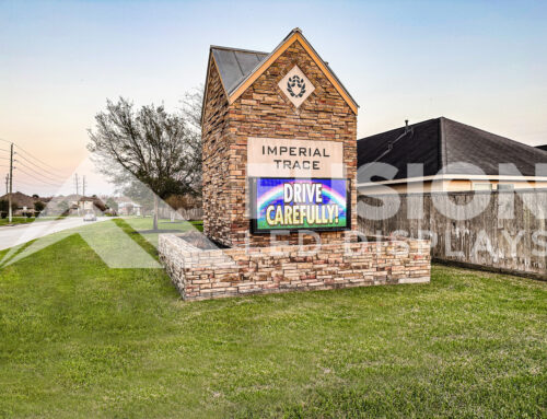 10mm LED Display at Imperial Trace HOA of Houston Texas